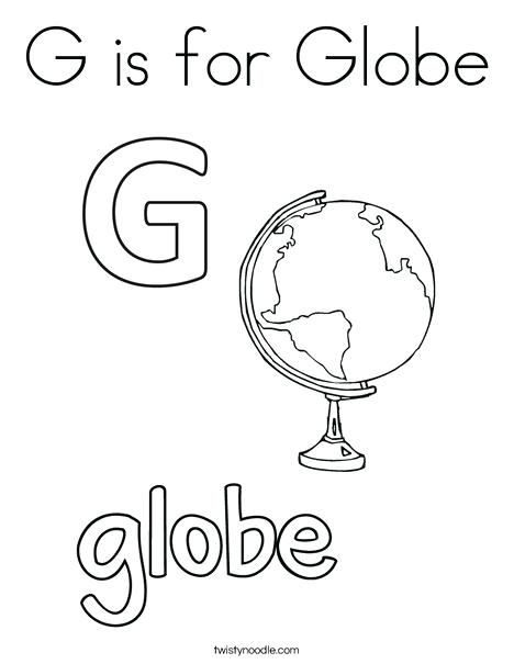 468x605 Globe Coloring Page G Is For Globe Coloring Page World Globe