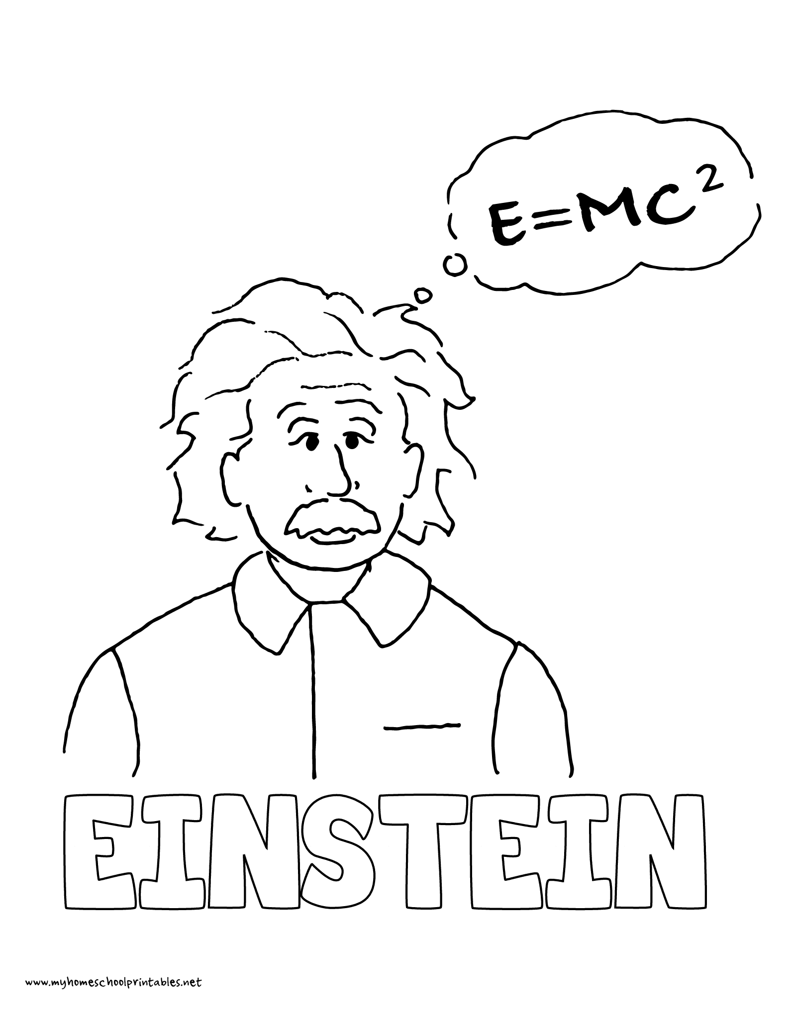 1594x2063 World History Coloring Pages Printables Albert Einstein Mystery