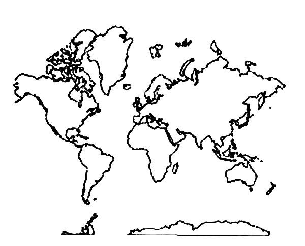 600x485 World Map Coloring Page Free Printable Maps