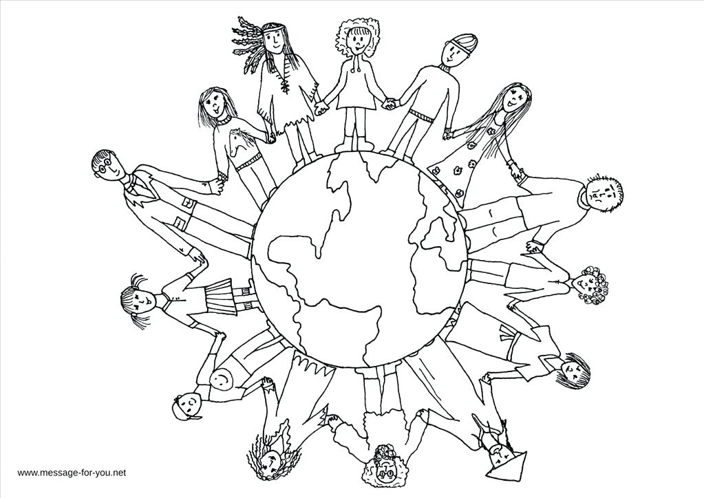 1023x724 Children Of The World Coloring Pages Good Children Of The World