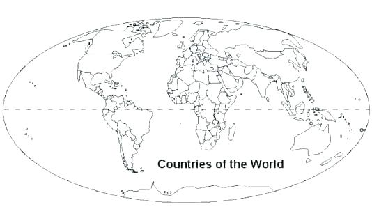 534x300 Coloring Pages Of The World Coloring Page World Map Countries Kids