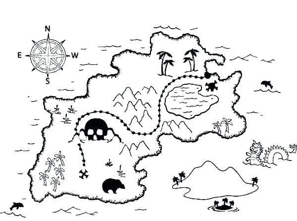 600x446 Treasure Map Coloring Pages Free Coloring Coloring Pages World