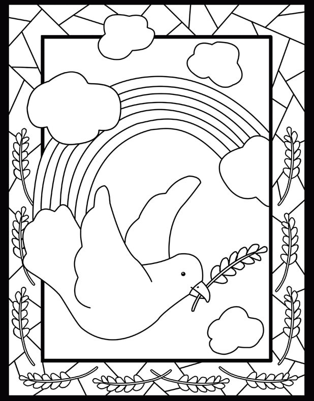 618x790 Lovely Dove Peace Coloring Pages Coloring Ws