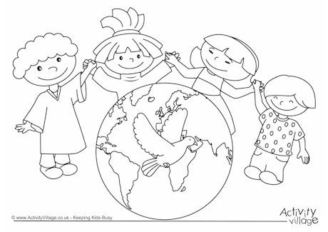 460x325 World Peace Day Coloring Pages Recipes Peace