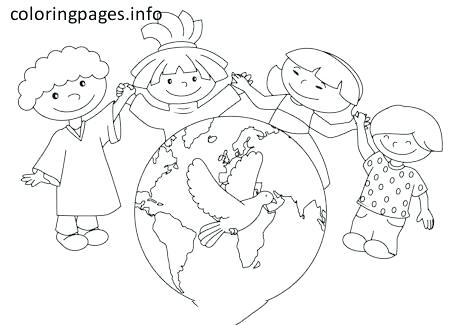 460x325 World Thinking Day Coloring Sheets Best Pages Images On Girl