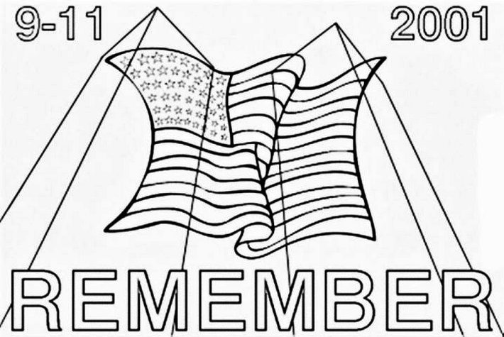 710x475 Coloring Sheets September World Trade Center Coloring