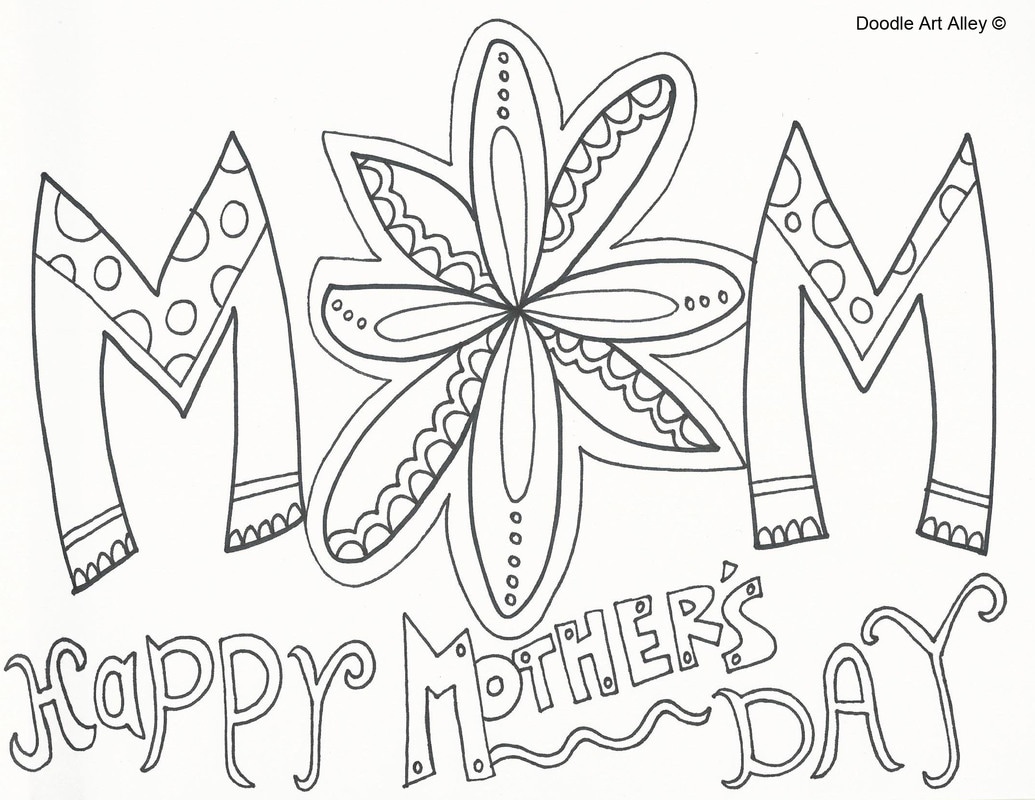1035x800 Mothers Day Coloring Pages