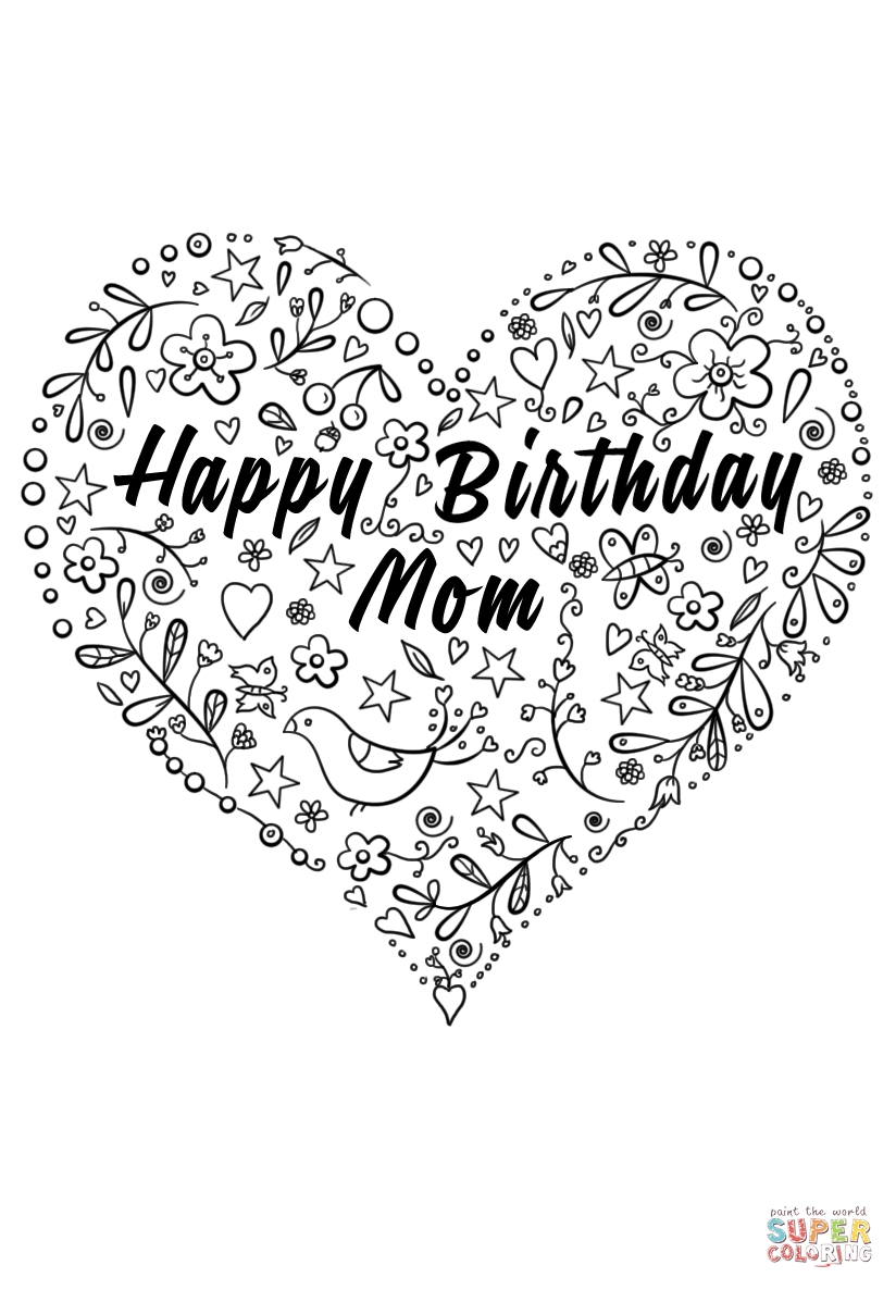 824x1186 Best Of Happy Birthday Mom Coloring Pages Design Free Coloring Pages