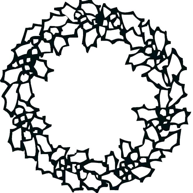 660x660 Advent Wreath Coloring Pages Printable Wreath Doodle Colouring