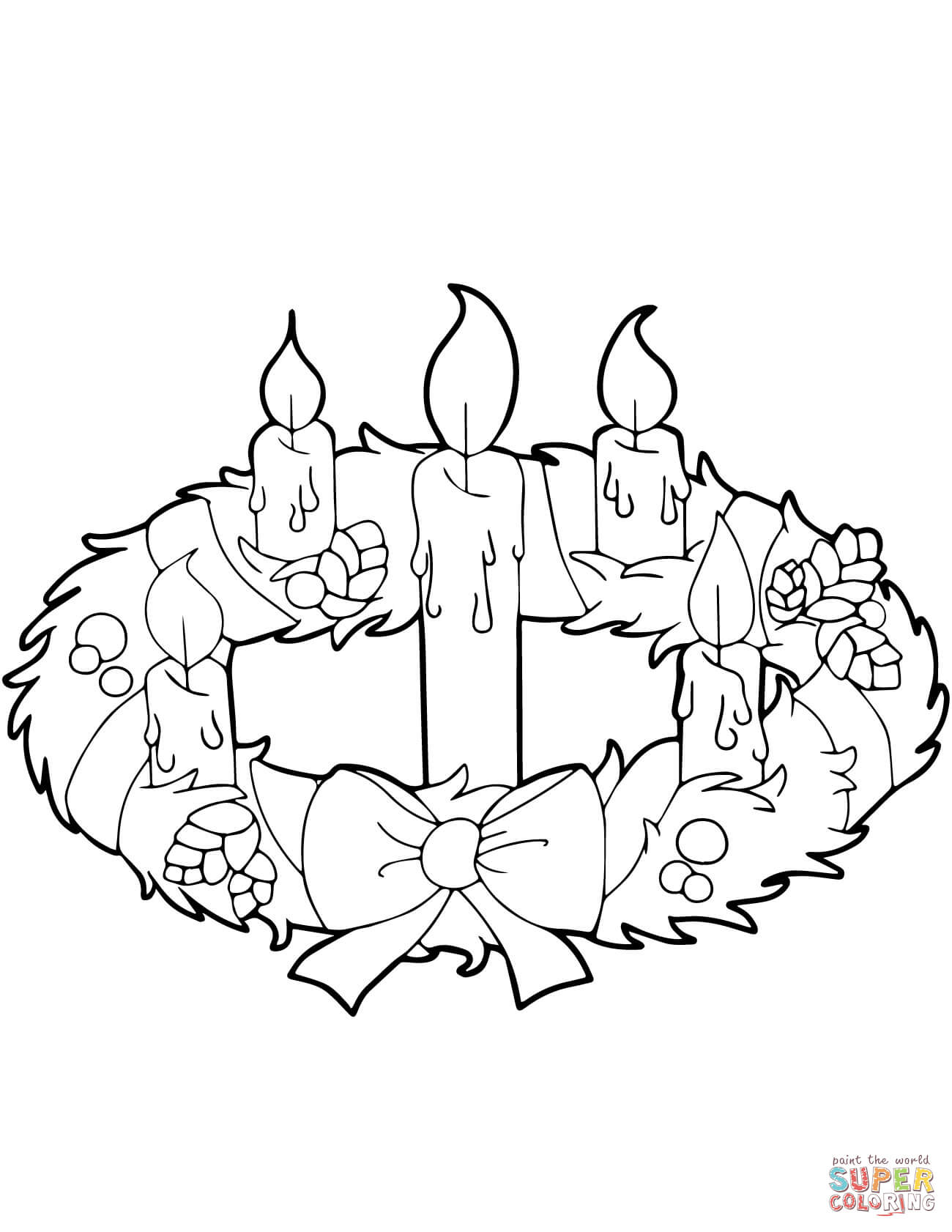 1300x1682 Advent Wreath Coloring Page Get Bubbles