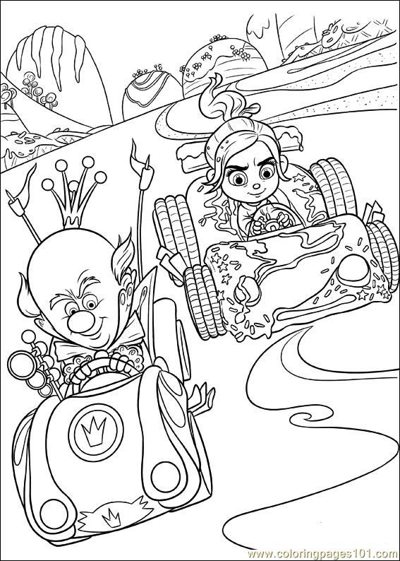 567x794 Wreck It Ralph Coloring Page