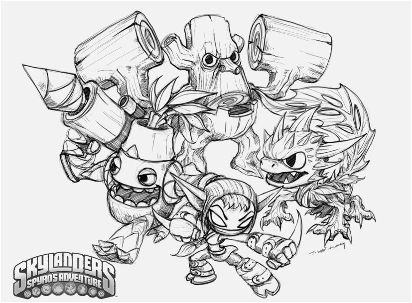 827x609 Skylanders Giants Coloring Pages Ninjini Photo Skylanders Coloring