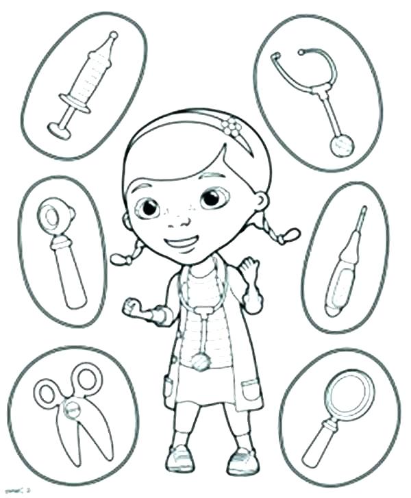 600x727 Tool Coloring Pages Coloring Pages Doctor Tools Coloring Pages