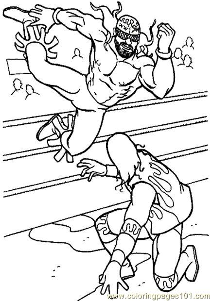 436x620 Wrestlers0 Coloring Page