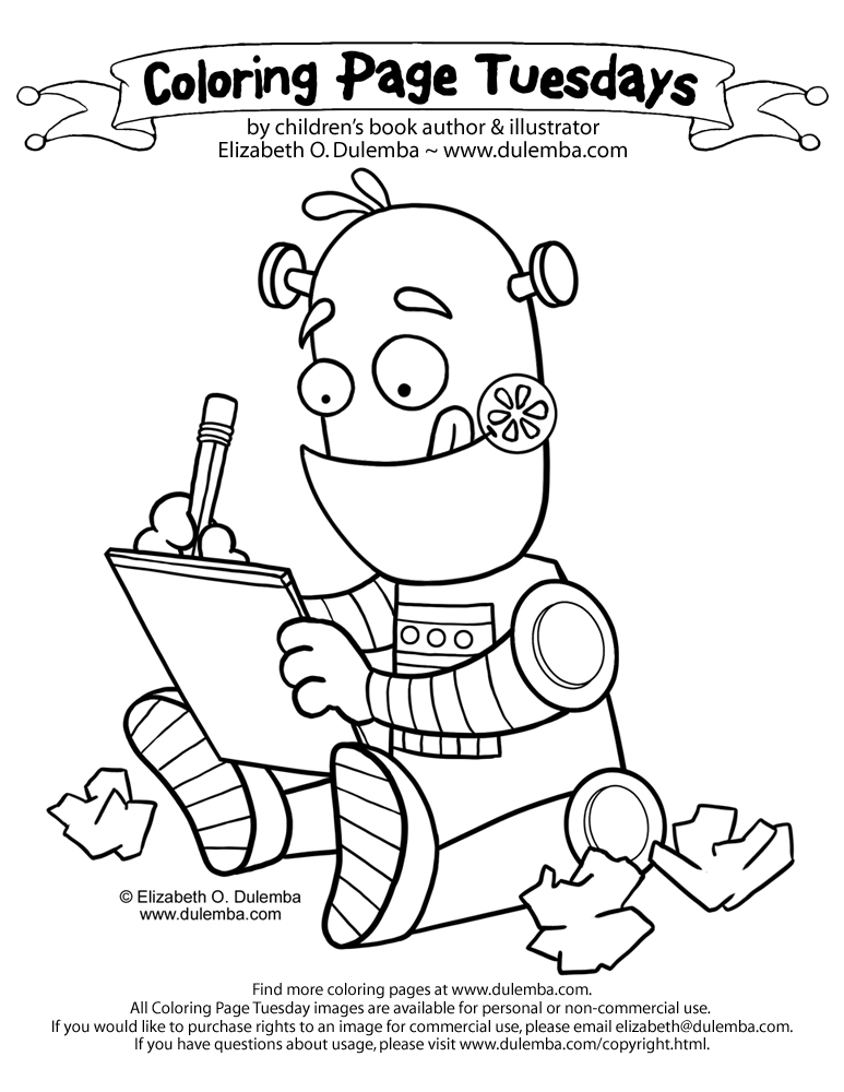 773x1000 Coloring Page Tuesday