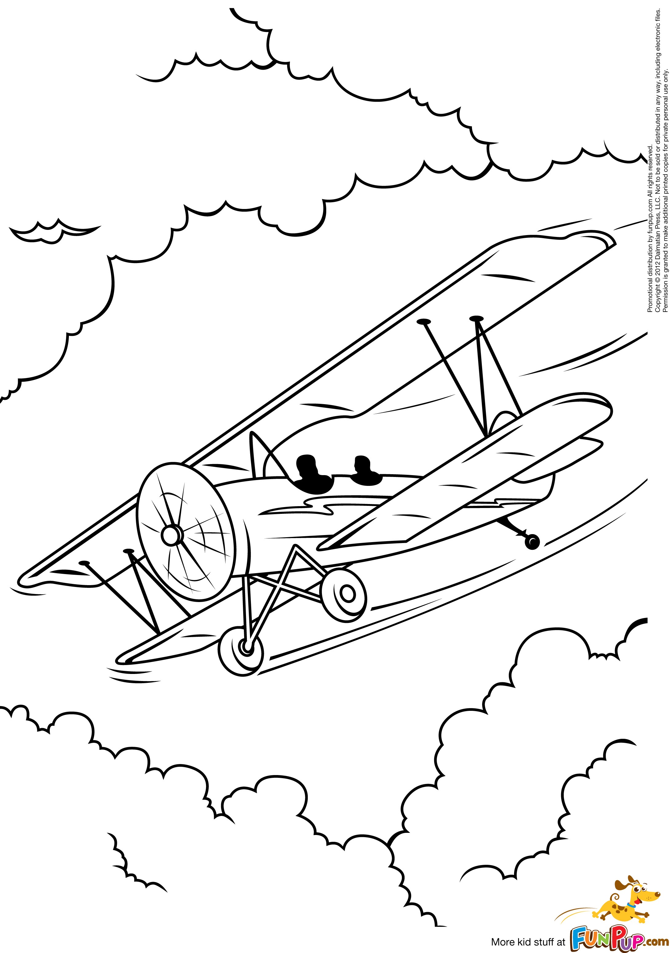 coloring pages of airplane