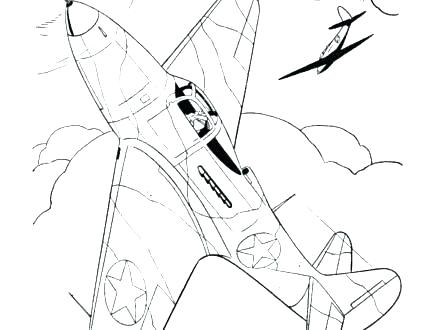 440x330 World War Aircraft Coloring Pages Ii Free Fuhrer Von