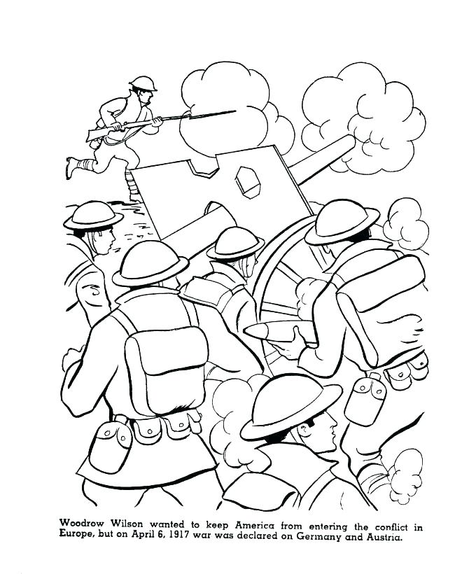 670x820 Wwii Coloring Pages