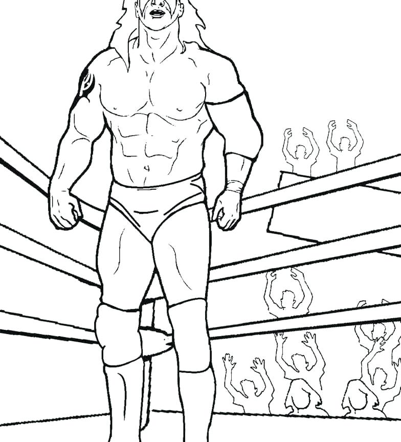 784x864 Wrestling Coloring Pages Wwe Champion Belt Coloring Pages