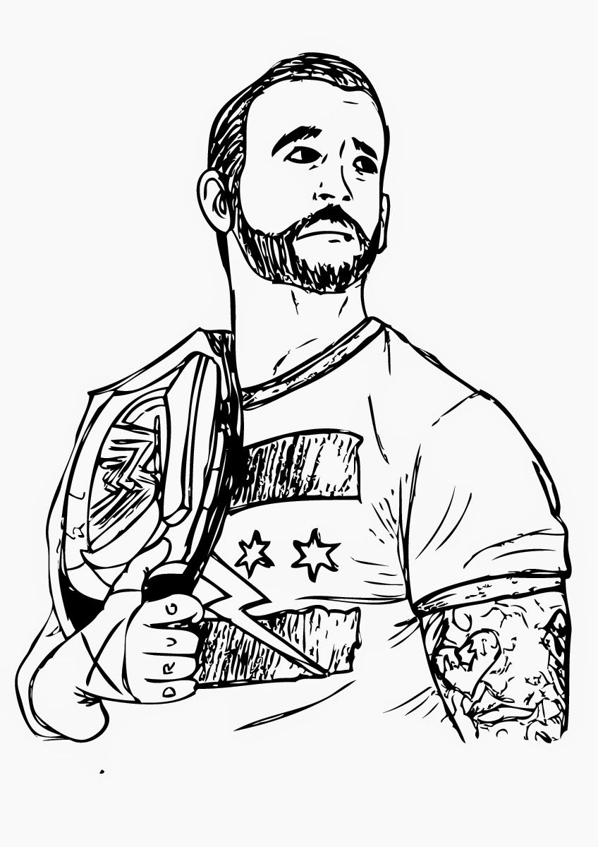 848x1200 Printable Wwe Coloring Pages For Adults Birthday Party