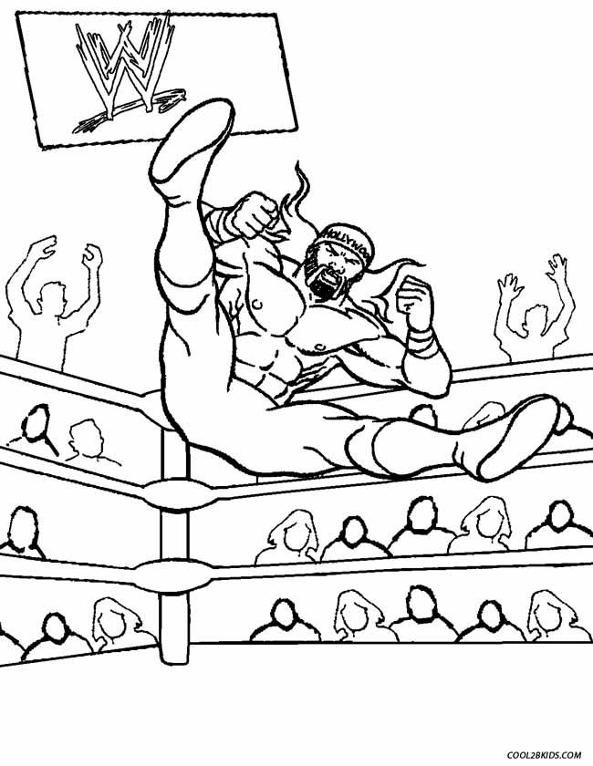 650x840 Printable Wrestling Coloring Pages For Kids
