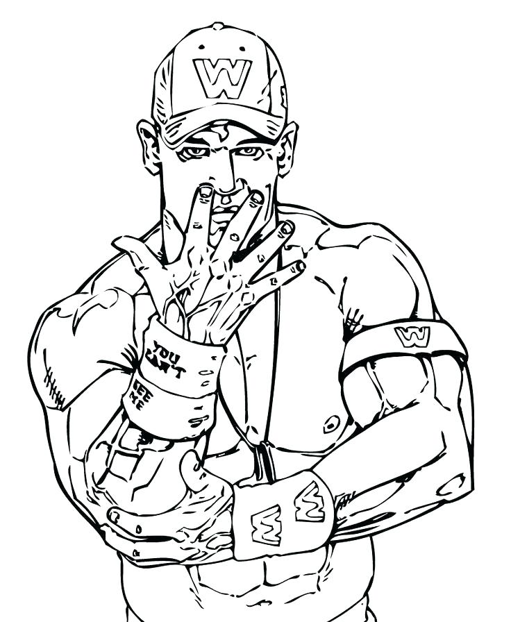 736x896 Free Wwe Coloring Pages