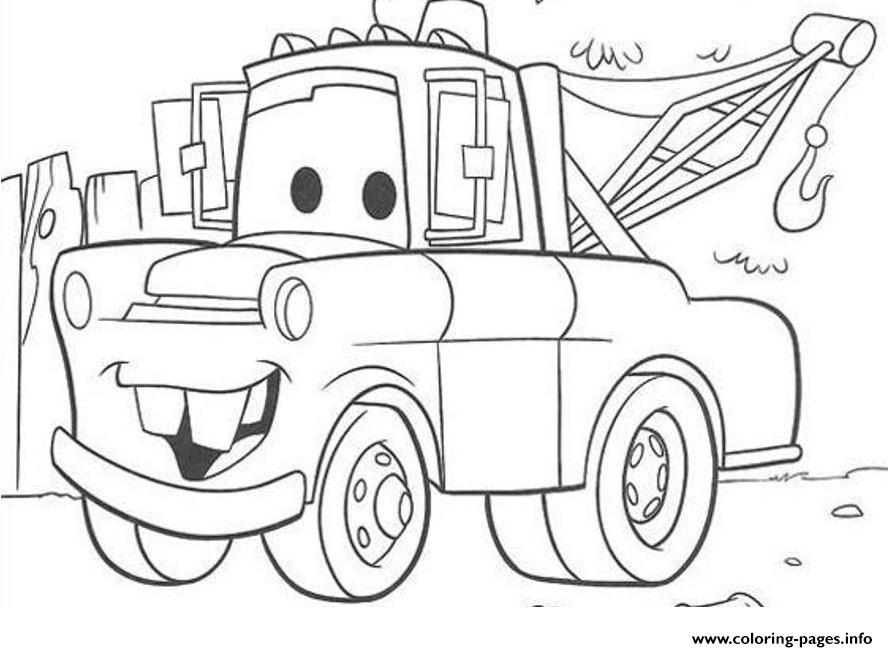 888x652 Mater Coloring Pages Free
