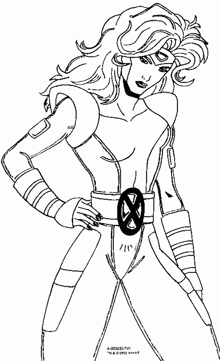 734x1200 X Man Coloring Pages