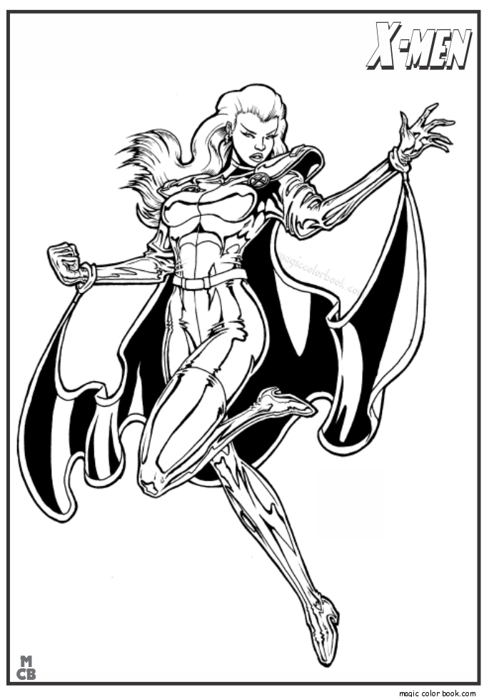 685x975 X Men Coloring Pages Free Printable