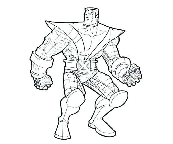 600x500 Cyclops Coloring Page X Men Coloring Pages Free Printable X Men