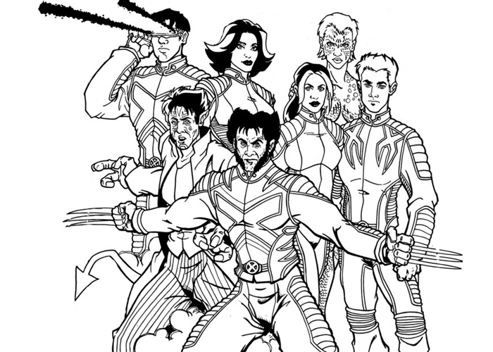 700x500 X Men Coloring Pages Best X Men Coloring Pages For Your Free