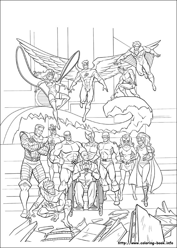 567x794 X Men Coloring Pages On Coloring