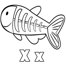 230x230 X Ray Fish Coloring Pages A To Z Animals Fish