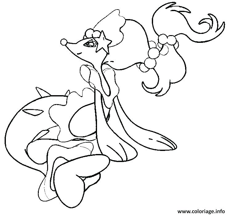 750x698 Pokemon Coloring Pages Xerneas Free Download Best Coloriage Mega