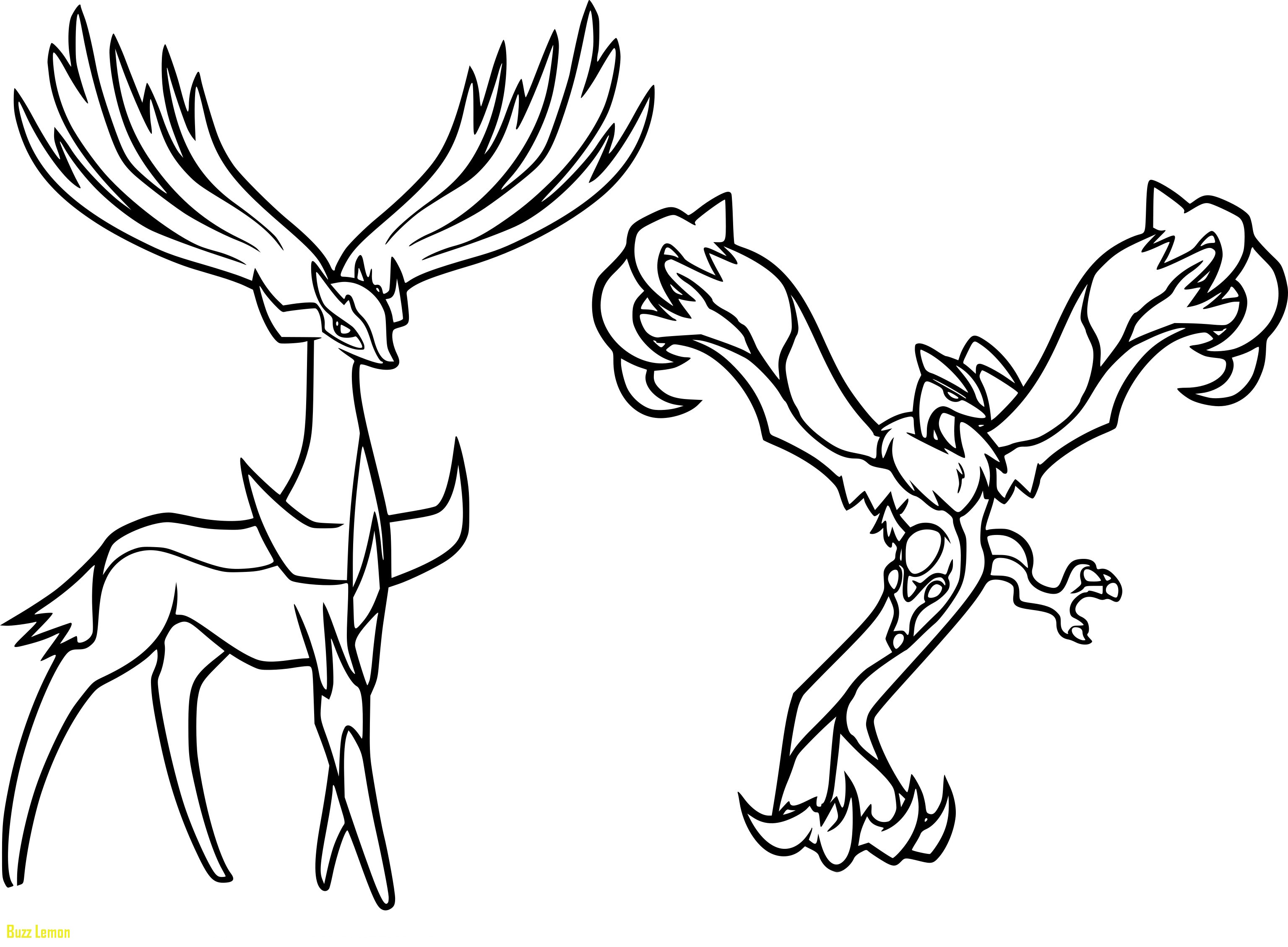 3071x2257 Fresh Xerneas Coloring Page Buzz Coloring