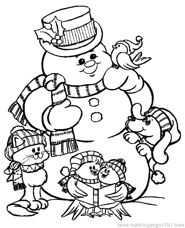 590x729 Xmas Coloring Pictures