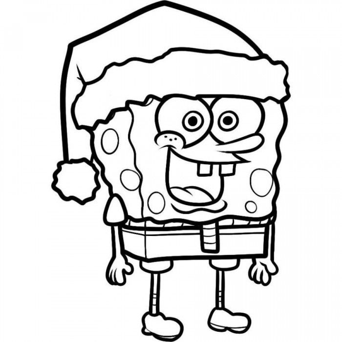 700x700 Spongebob Christmas Coloring Pages Free Printable, Spongebob