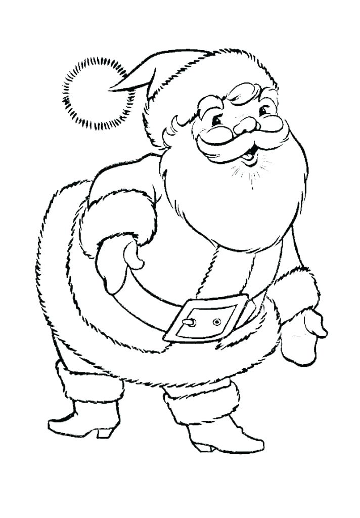 712x1024 Coloring Santa Coloring Sheets Printable Free Merry Pages Xmas