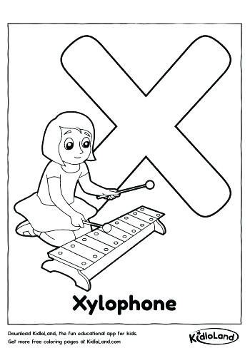 350x495 Xylophone Coloring Page Music Coloring Pages For Kindergarten Cool
