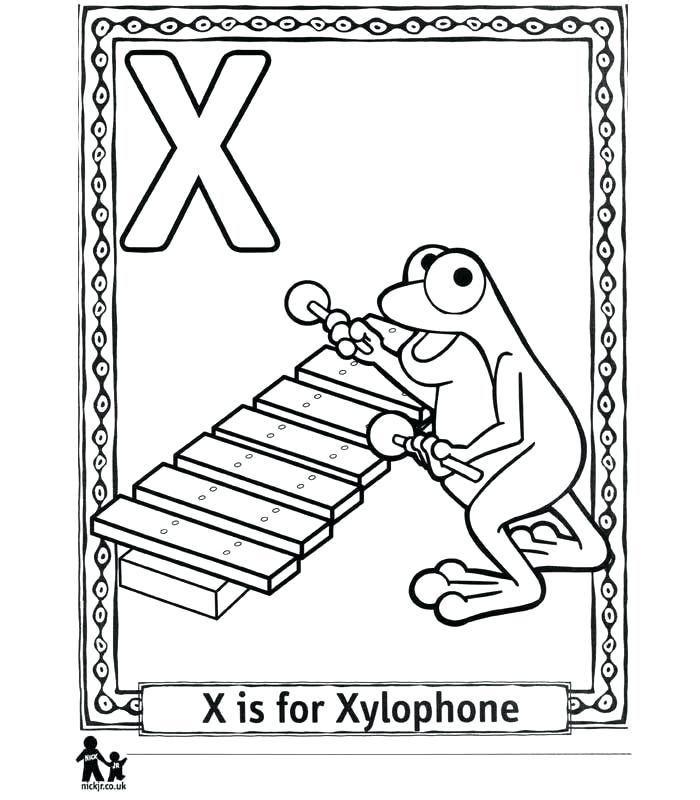 700x800 Xylophone Coloring Page Pages Kids Colouri On X Ray Coloring Page