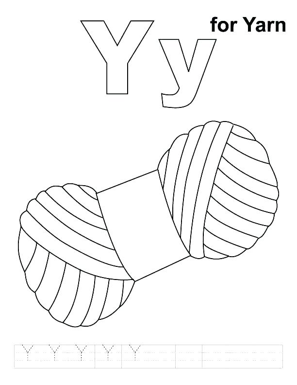 612x792 Y Coloring Pages Letter Y Coloring Pages Letter Y Yarn For Letter