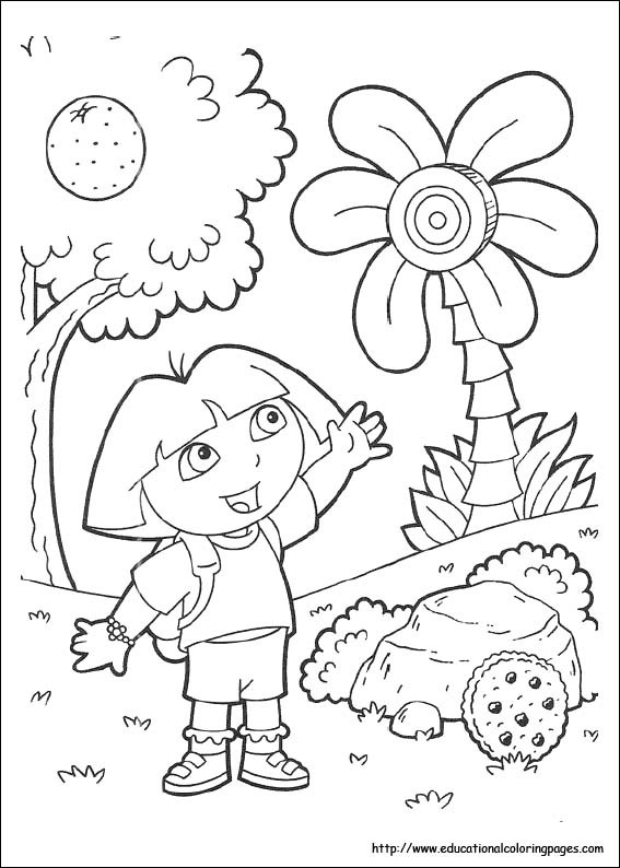 567x794 Dora Coloring Pages The Explorer Yahoo Colouring Book