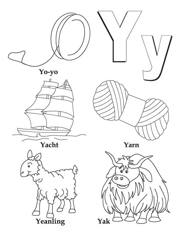 600x776 Letter Y Coloring Pages