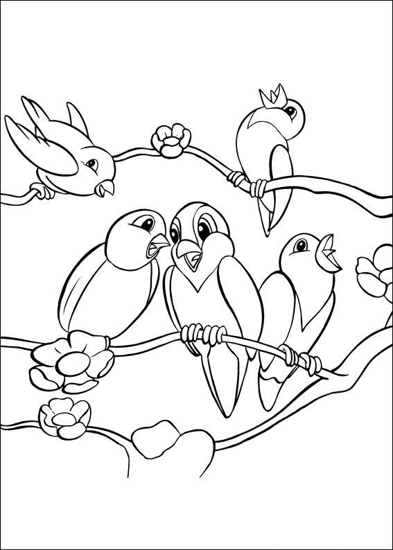 567x794 Free Bird Coloring Pages