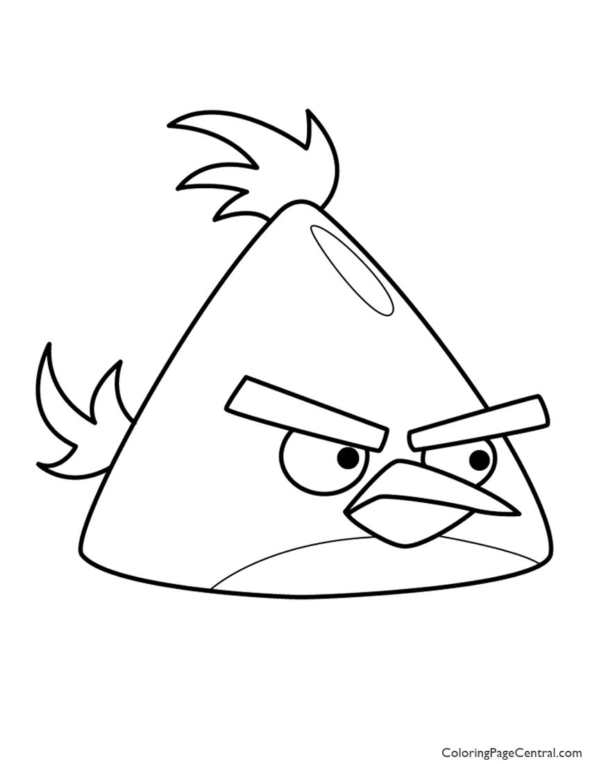 850x1100 The Best Angry U Chuck Yellow Bird Coloring Page Pic Of Printable