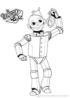 236x333 Wizard Of Oz Tin Man Coloring Page From Wizard Of Oz Category
