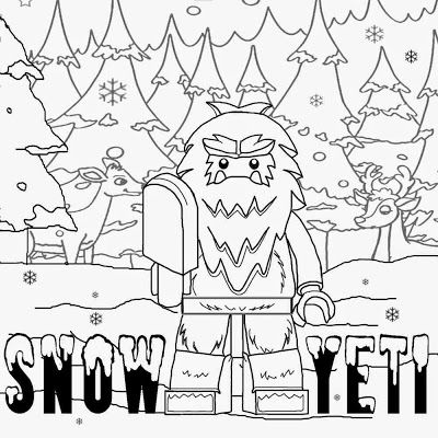 400x400 Cartoon Winter Forest Iceland Printable Lego Minifigures Series