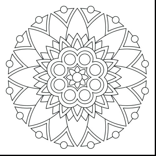 500x500 Yin Yang Colouring Pages