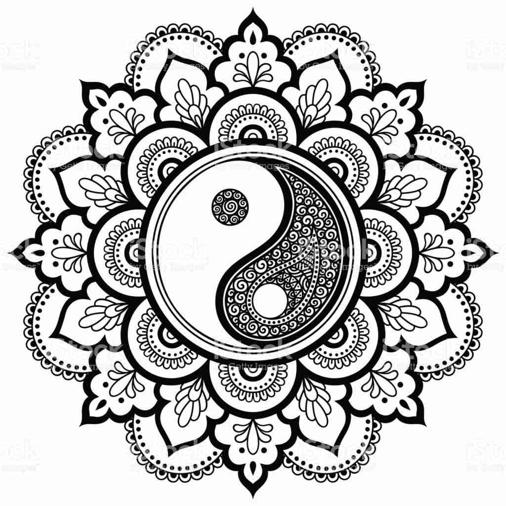 1024x1024 Yin Yang Coloring Page Free Printable Pages Incredible Olegratiy