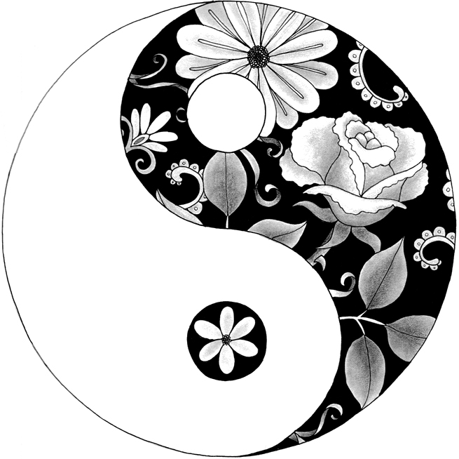 655x654 Drawn Circle Yin Yang Many Interesting Cliparts